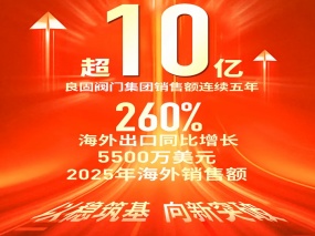 陆续五年超10亿，出口增长260%｜亿万先生的增长不只是“量变” LIANGGU Valve: Beyond Scale, Toward High-Quality Growth